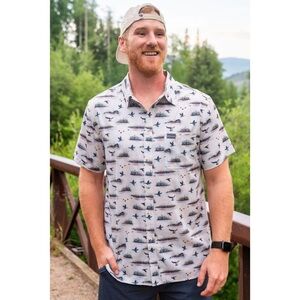 Burlebo DUCK HUNT Performance Button Up Shirt